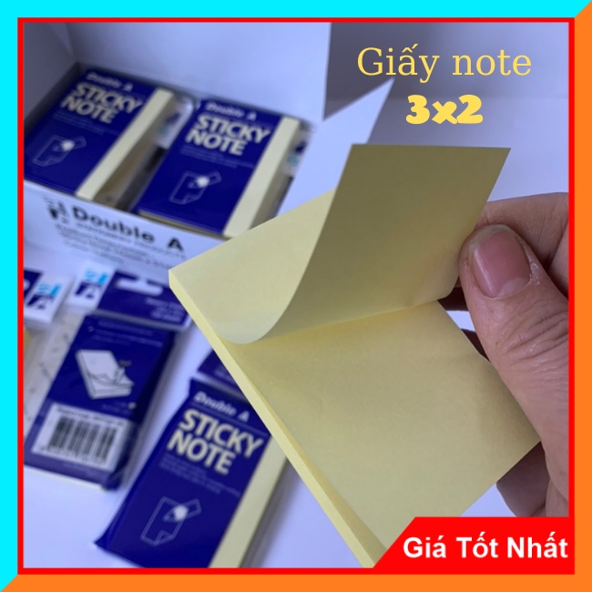 Giấy Nhớ,Giấy Nhắc Việc Double 3x2 (100 tờ/tập)