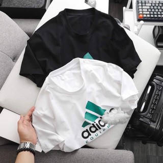 Áo thun a.didas logo xanh basic chất cotton 100%