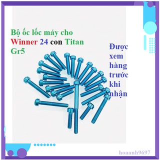 [Xả hàng] Bộ lốc máy cho Winner 24 con Titan Gr5 màu xanh lục bảo, sai hàng đền gấp đôi