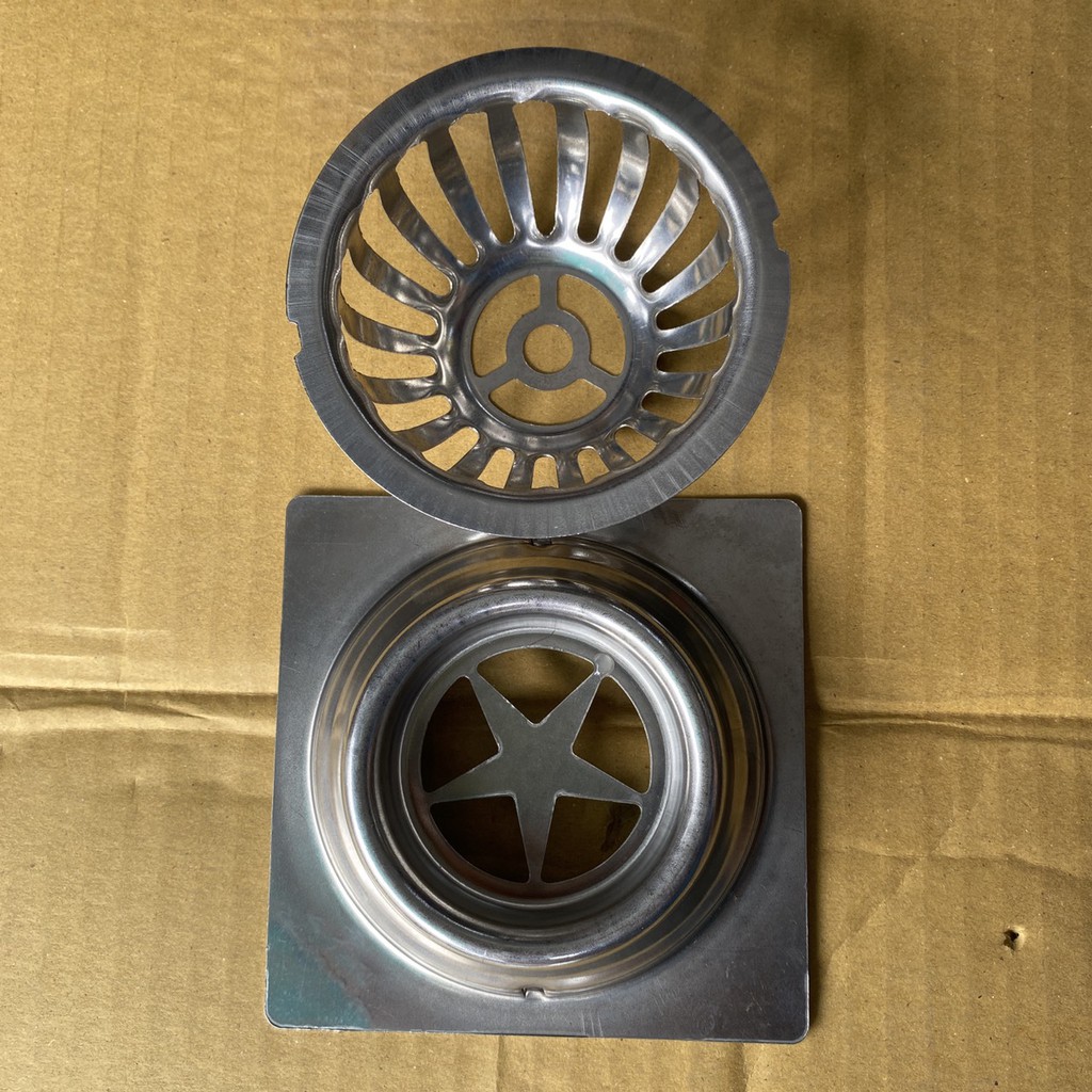 Cầu thoát nước sân thượng ban công inox 304 100% loại tốt hàng đẹp dày 1.5 ly