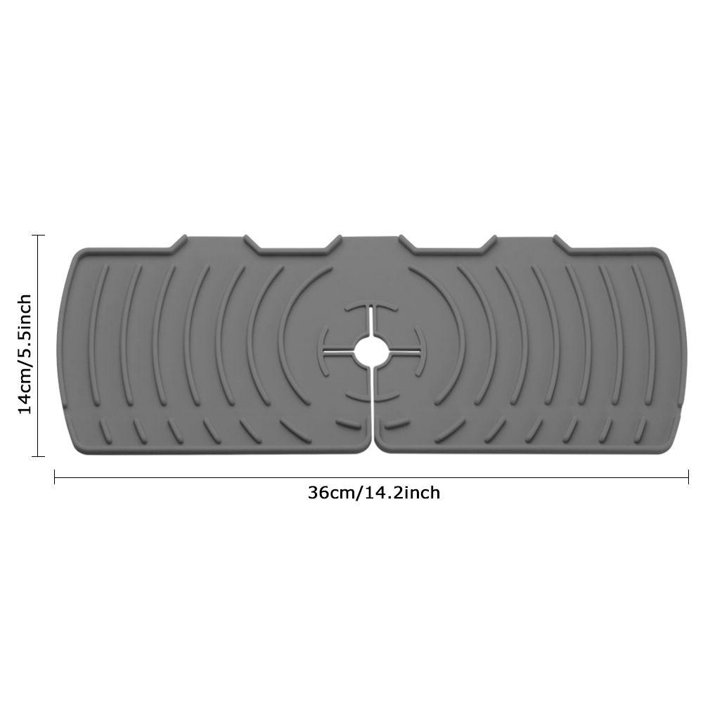 Tấm Silicone Gắn Vòi Nước Bồn Rửa Chén Chống Văng Nước Tiện Dụng