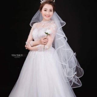 Voan nhún phụ kiện cô dâu