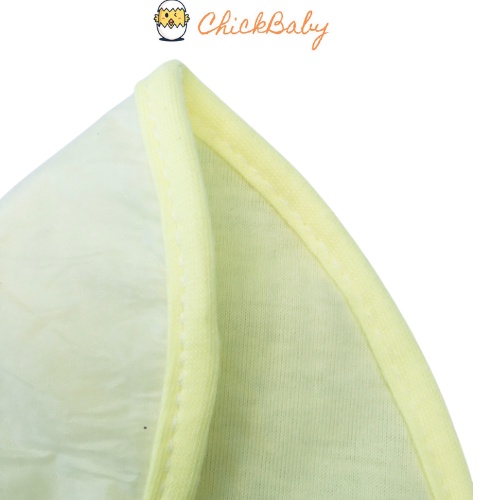 Yếm dán cho bé trai bé gái sơ sinh 1 mặt cotton - 1 mặt nilong chống thấm - ChickBabyShop