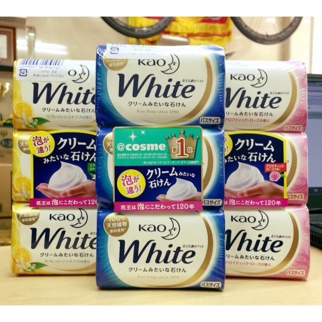 Xà Phòng Tắm Trắng KAO White Nhật Bản | Xà Bông KAO White 130g