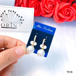 Bông tai thời trang nữ đính châu thiết kế cao cấp Orin T518