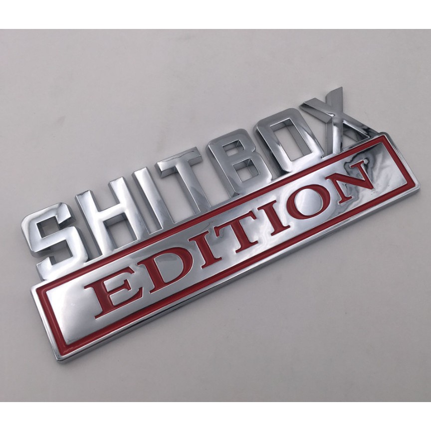 Logo 3D chữ nổi SHITBOX EDITION