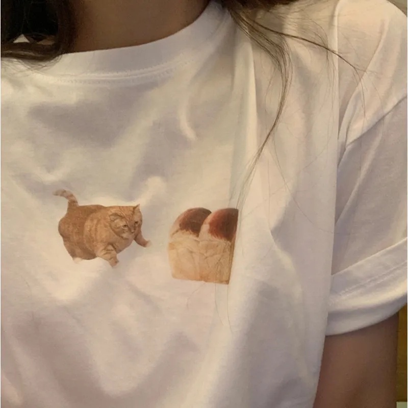 NRVP Áo thun 100% cotton dáng rộng thời trang Hàn Quốc cho nữ