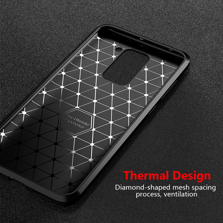 Ốp điện thoại silicone phủ sợi carbon thời trang chống sốc cho XIAOMI REDMI NOTE 9 PRO MAX 9s