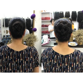 Búi hoa tóc giả ( búi phu nhân)