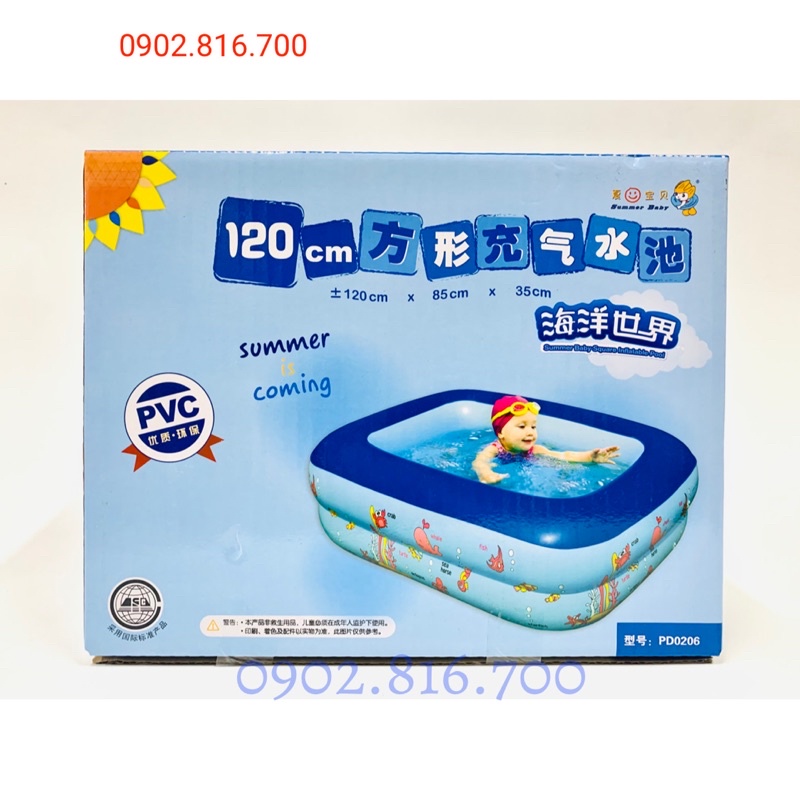 Bể bơi - Phao bơi cho bé in hình 1m2 - 1m5 - 1m8