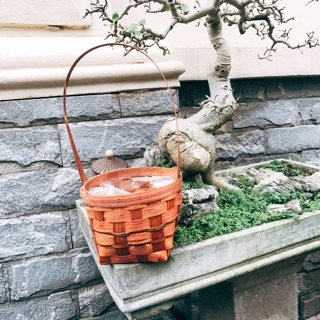Giỏ cây mây tre Đan trồng cây và hoa