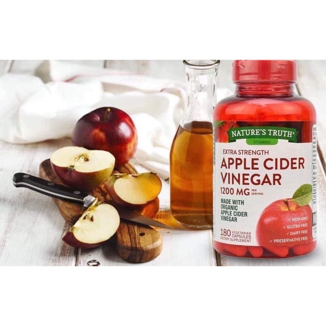 VIÊN UỐNG GIẢM CÂN APPLE CIDER VINEGAR 180 Viên