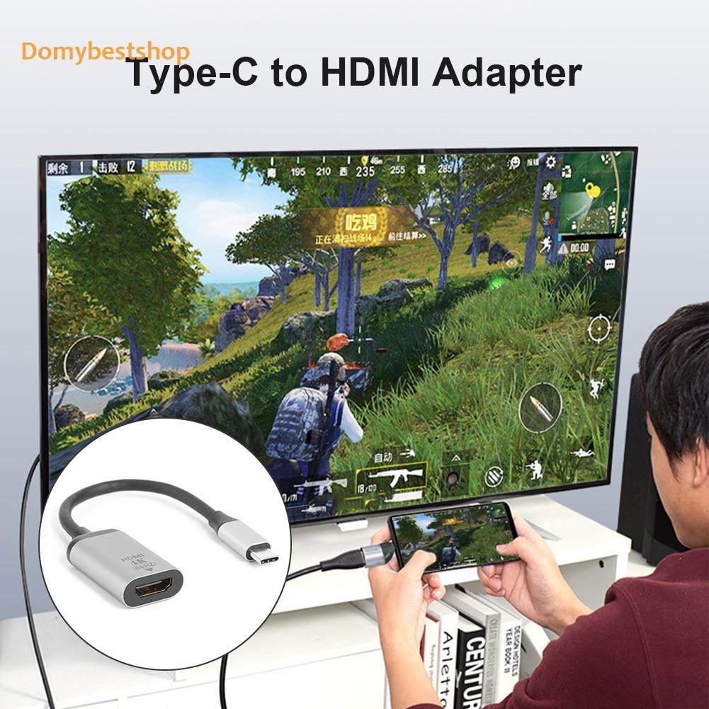 Dây Cáp Chuyển Đổi Usb C Sang Hdmi Type C Đầu Cắm 4k Cho Laptop / Điện Thoại / Máy Tính Bảng