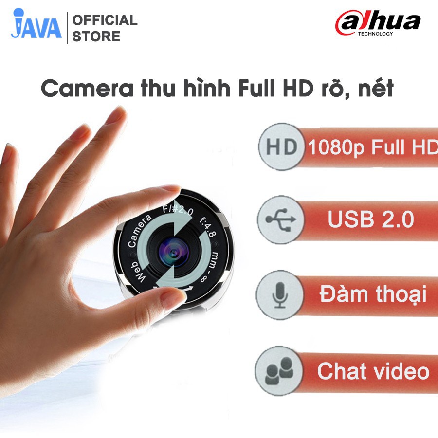 [ĐỘ PHÂN GIẢI 1080P] Webcam video Full HD 1080p cho máy tính - Thu hình cho máy tính, pc, TV, để bàn - Camera, máy ảnh | BigBuy360 - bigbuy360.vn