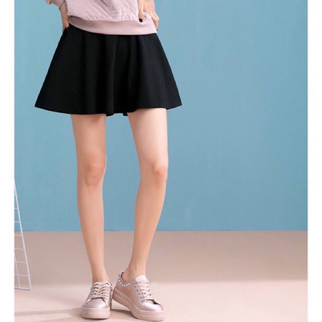 chân váy xòe tuyết mưa phối ren 50cm