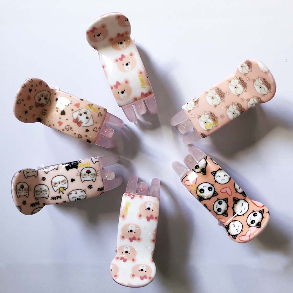 Combo 10 kẹp càng cua 3D (gấp tóc) 3 răng hoa quả hoạt hình xinh xắn DTOnline (ngẫu nhiên)