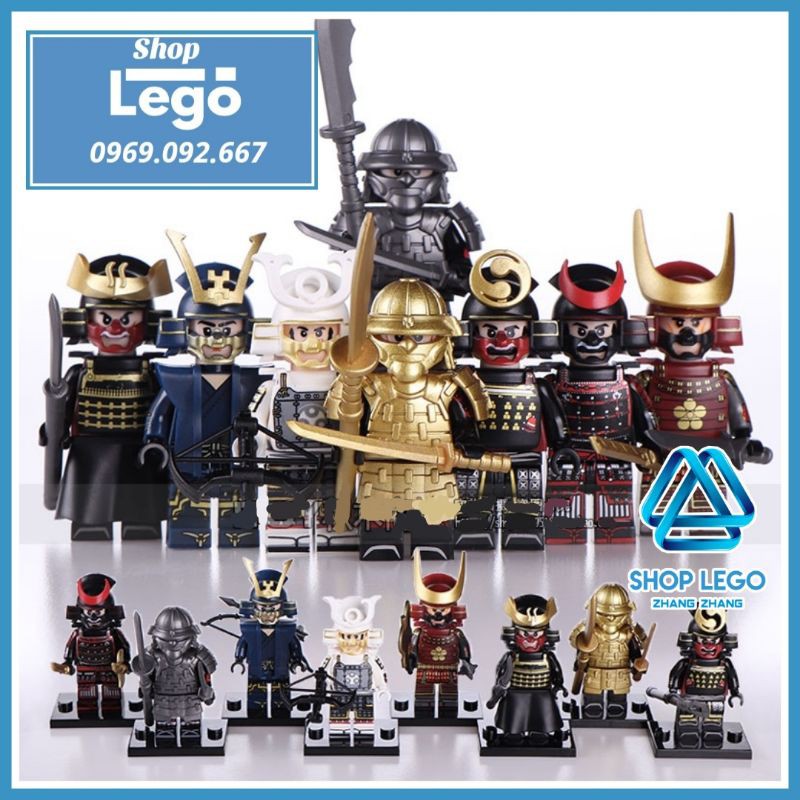 Xếp hình Võ sĩ đạo cuối cùng The Last Samurai đầy đủ giáp phụ kiện đi kèm Lego Minifigures WM6090