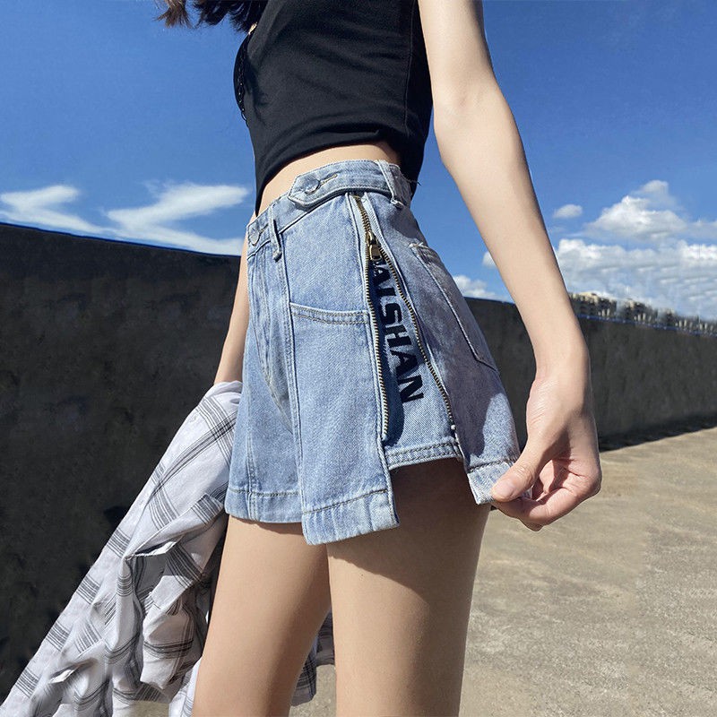 Quần Short Denim Lưng Cao Ống Rộng Thời Trang Hè 2020 Cho Nữ | BigBuy360 - bigbuy360.vn