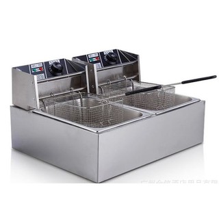 Bếp chiên nhúng điện đôi