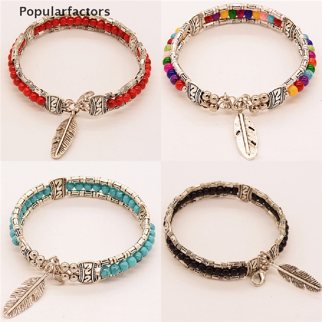 (Hàng Bán Chạy) Vòng Tay Lông Vũ Tây Tạng Cổ Điển Thời Trang Cho