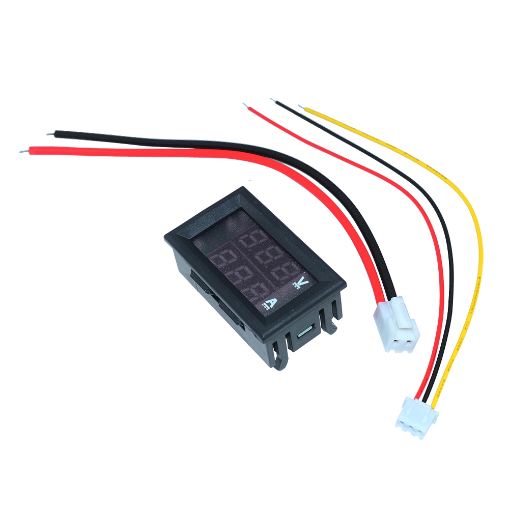 Vôn kế kiêm ampe kế màn hình LED 0.36&quot; DC 0-100V 10A kỹ thuật số