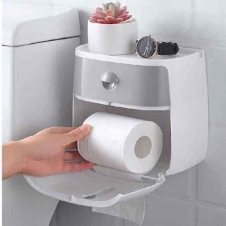Khay đựng giấy vệ sinh 2 tầng