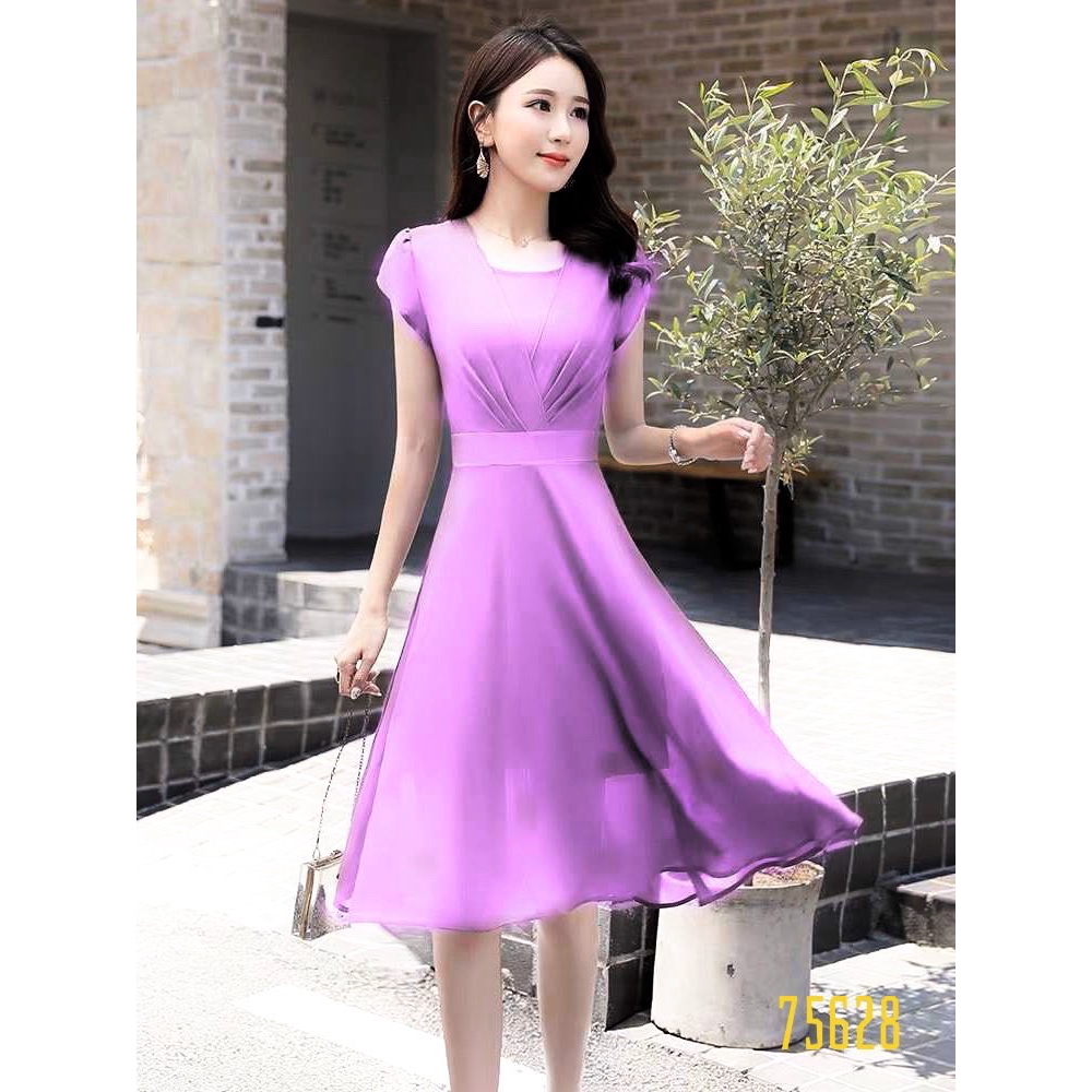 [MẪU ĐẦM HOT] ĐẦM VOAN DÁNG XÒE CAO CẤP CỰC HOT ĐỦ SIZE M L XL 2XL - XƯỞNG ĐẦM THÙY DƯƠNG - 75628