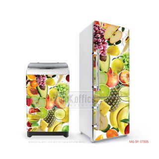Miếng dán tủ lạnh - chất liệu decal chống thấm - mã ET505