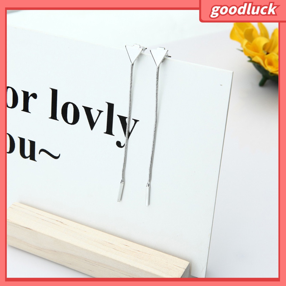 Bông Tai Dạng Dài Hình Tam Giác Thời Trang Độc Đáo Cho Nữ