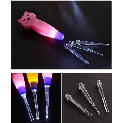 Dụng cụ lấy ráy tai có đèn an toàn - Tặng kèm 2 đầu lấy ráy