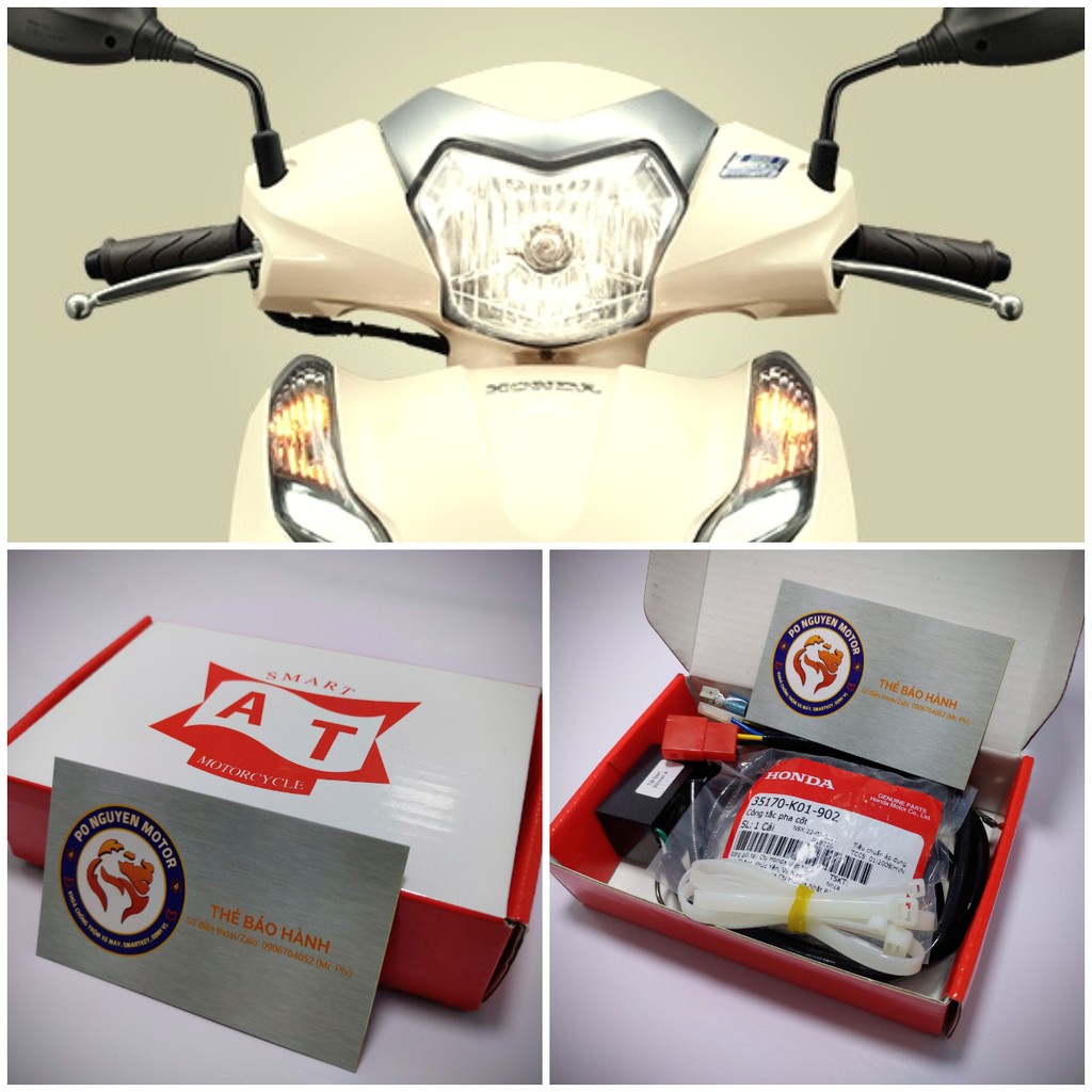 MẠCH TẮT MỞ ĐÈN VÀ PASSING CHO XE HONDA LEAD SỢI TÓC (HALOGEN) 2020 - 2021