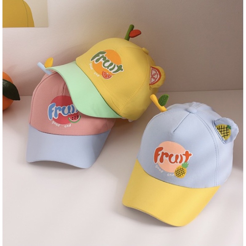 Mũ lưỡi trai dành cho bé trai bé gái mùa hè Fruit mã D07
