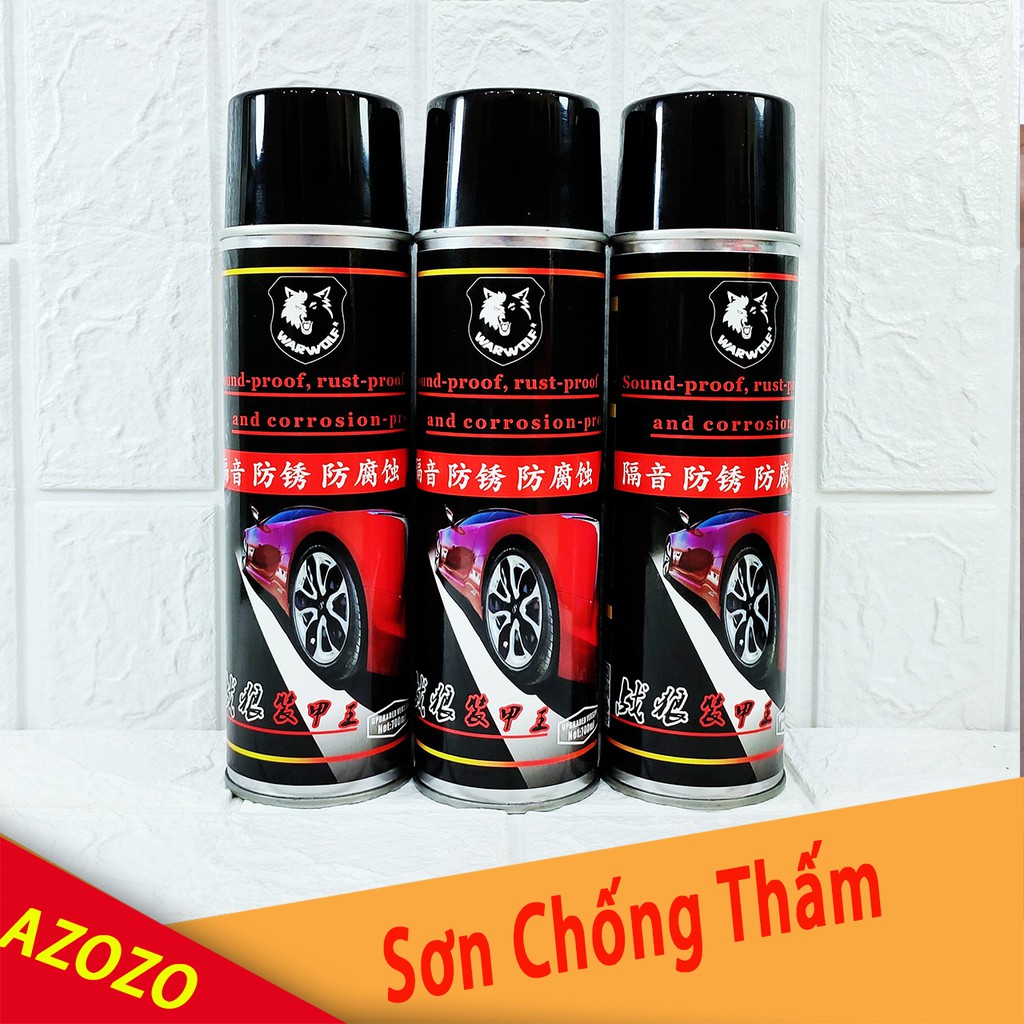 [ Chịu Nhiệt ] Chai Xịt Chống Dột - Dung Dich Chống Thấm Nước, Dột Mái Ngói, Mái Tôn, Bể Cá, Ống Nước AZOZO