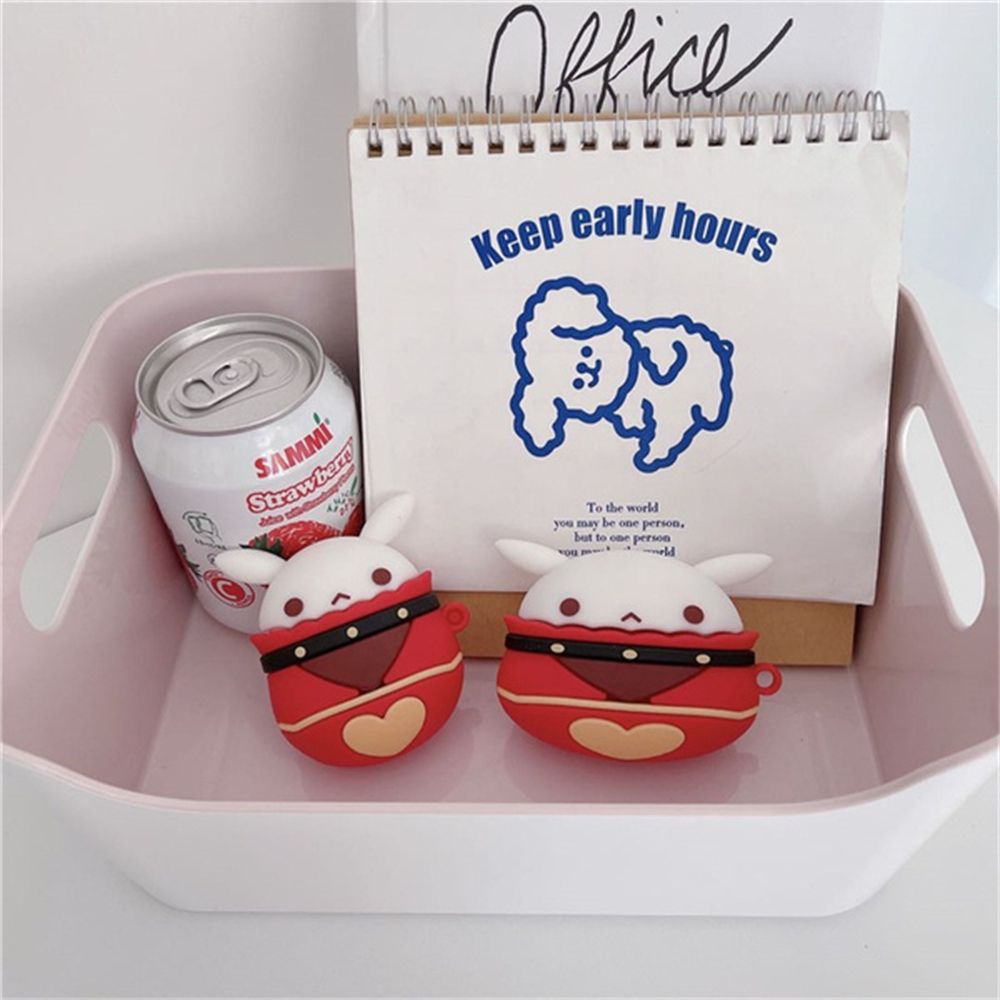 Vỏ bảo vệ hộp sạc tai nghe Airpods 1/2/Pro Klee Ganyu Keqing bluetooth không dây mẫu hoạt hình Genshin dễ thương cho nữ