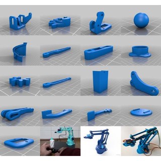 Cánh tay robot ARM 4 bậc bằng nhựa