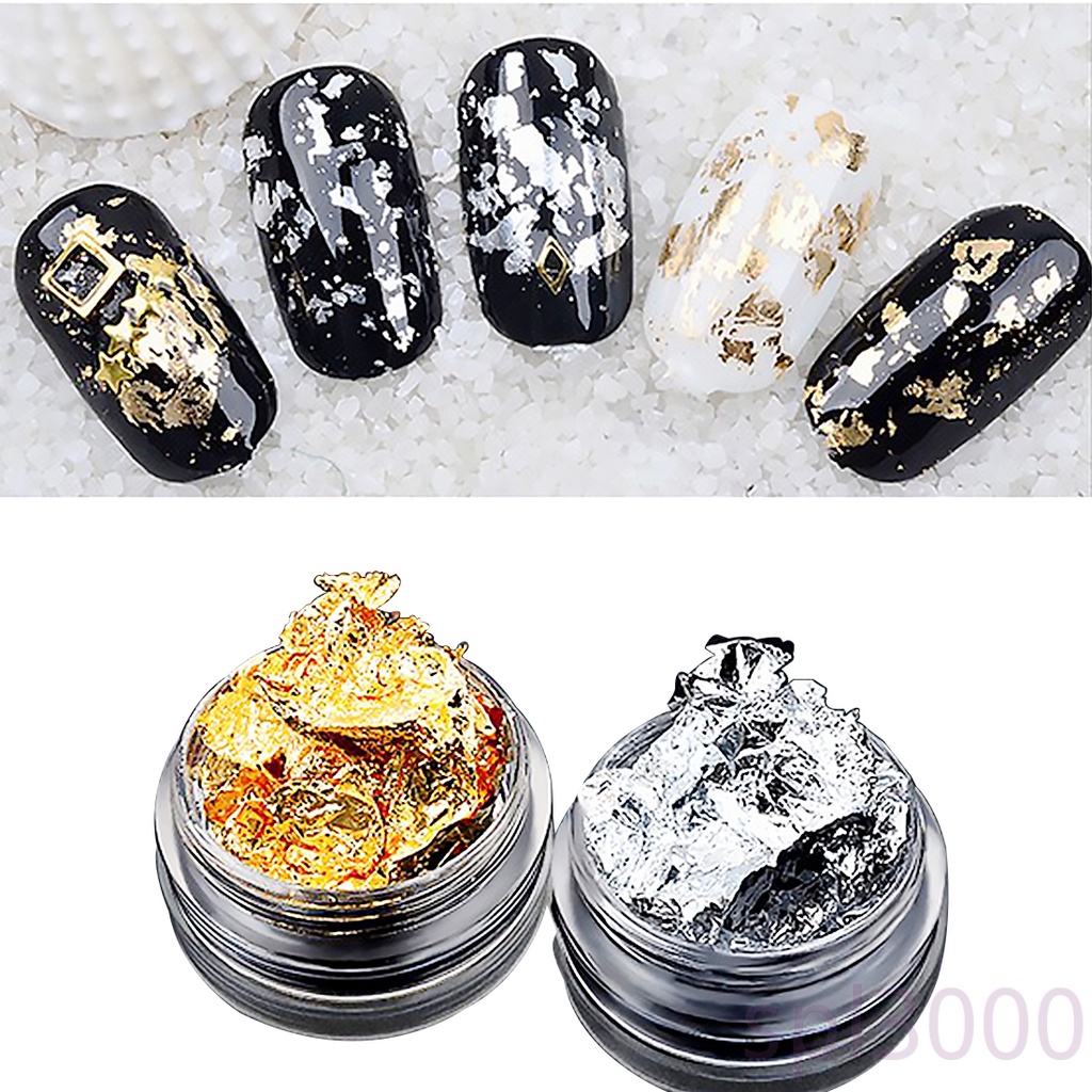 Set 12 lọ miếng dán trang trí móng tay lấp lánh