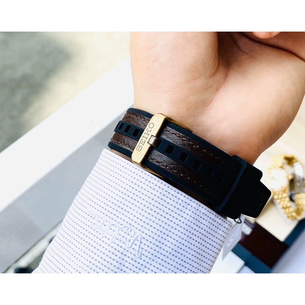 Đồng hồ nam dây da Seiko International Edition 5 Vintage Automatic SRPE80K1