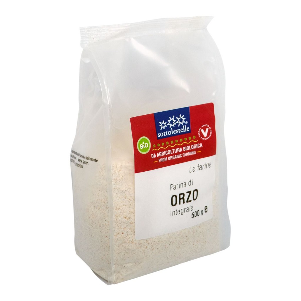 Bột ý dĩ (bobo) nguyên cám hữu cơ 500g Sotto Organic Whole Barley Flour