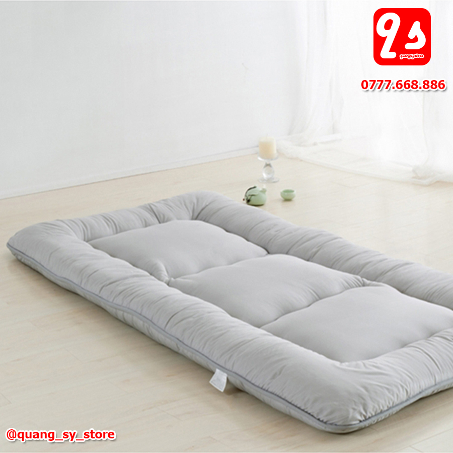 Topper nệm bông xuất Nhật 1mx2m Xám