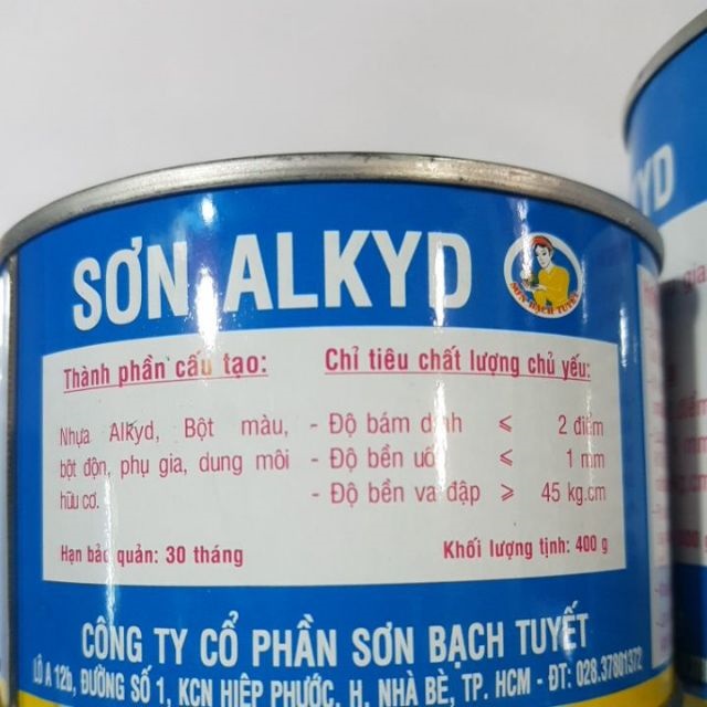 Sơn dầu Bạch Tuyết - Lon 400gr