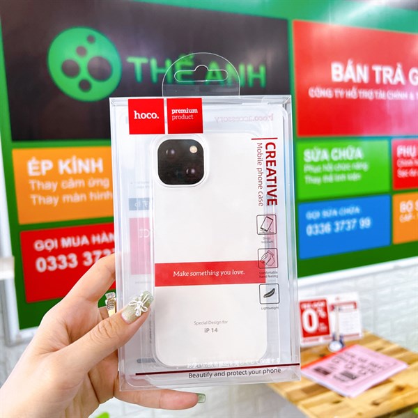 Ốp lưng trong Hoco 14 / 14 Pro / 14 Max / 14 Promax zin đẹp gói hàng kỹ