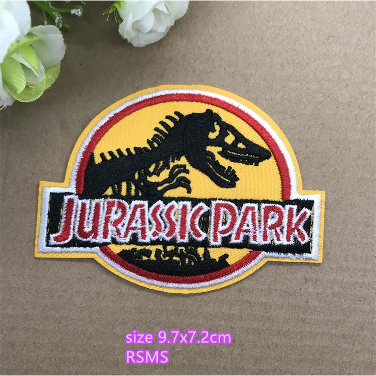 Jurassic park Miếng Dán Ủi Quần Áo Thêu logo Nhóm punisher team cobra sex diy