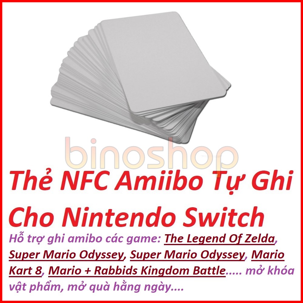 Thẻ NFC Amiibo Tự Ghi Cho Nintendo Switch | BigBuy360 - bigbuy360.vn