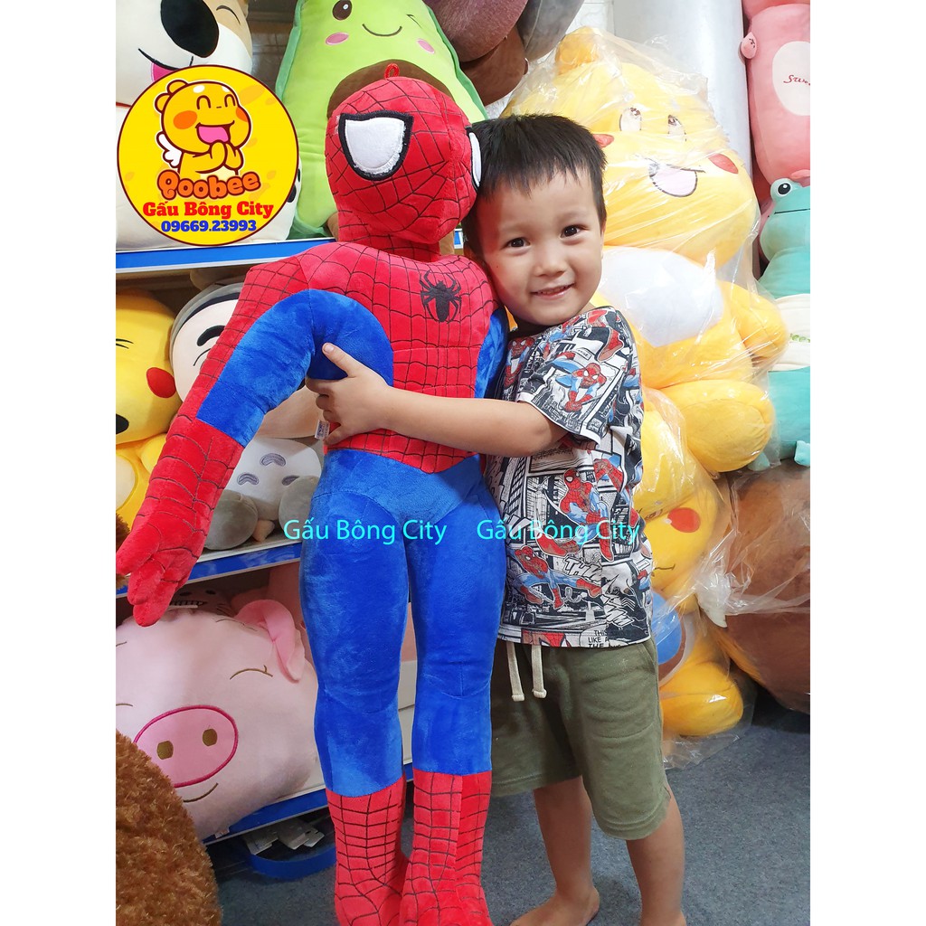 Người Nhện Spider Man - Đồ Chơi Thú Nhồi Bông Siêu Nhân Anh Hùng Gấu Bông gối ôm