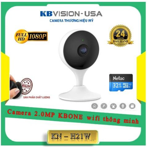 Camera KBONE H21W / H21Pw/ 2001WN+ thẻ 32gb chính hãng | BigBuy360 - bigbuy360.vn