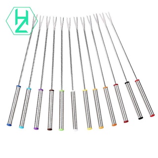 Set 24 nĩa nướng thịt bằng thép không gỉ có tay cầm