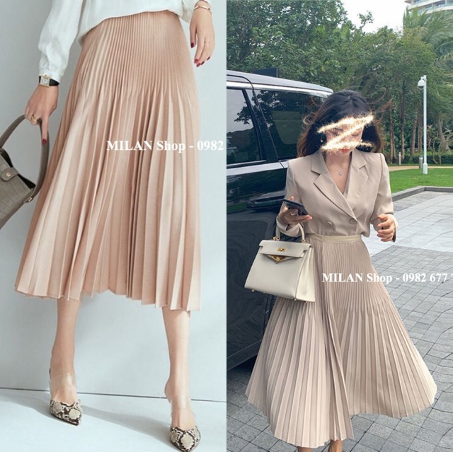 Chân váy xếp ly dáng mới xinh yêu. | BigBuy360 - bigbuy360.vn