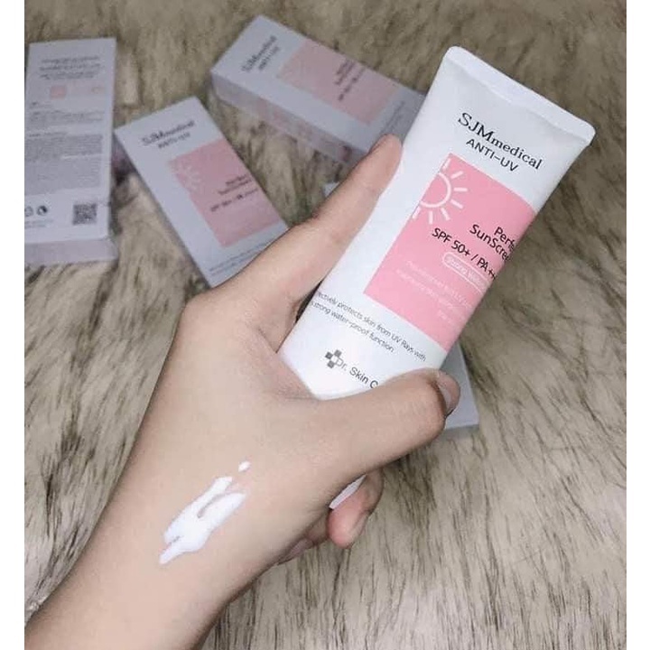 Kem Chống Nắng SJM Medical Anti UV SPF 50 /PA+++ Hàn Quốc - Phù Hợp Mọi Loại Da Dầu Khô da Nhạy Cảm Mới