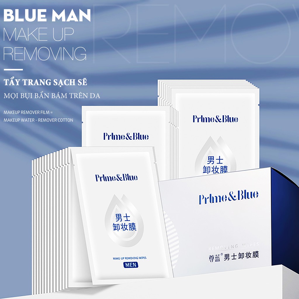 Giấy Tẩy Trang BLUEMAN, Làm Sạch Da, 5 miếng ZL04