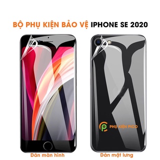 Dán màn hình Iphone SE 2020 và mặt lưng PPF cao cấp dẻo trong suốt cho IPHONE SE 2020 - Combo2